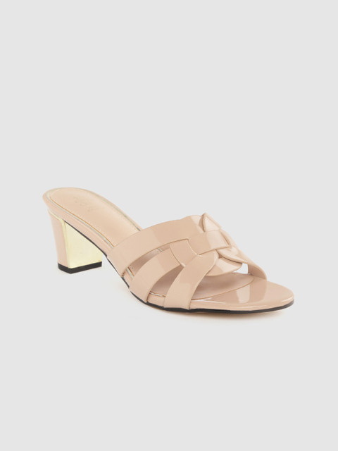 

Tresmode Women Beige Solid Block Heels