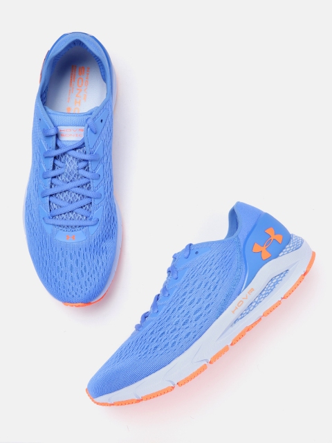 

UNDER ARMOUR Men Blue Woven Design HOVR Sonic 3 Bluetooth Running Shoes