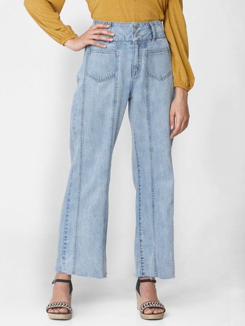 

Vero Moda Women Blue Flared Mid-Rise Clean Look Jeans