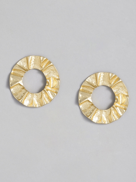 

DressBerry Gold-Plated Circular Over-sized Studs