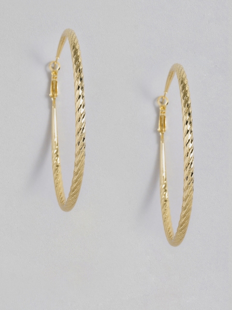 

DressBerry Gold-Plated Circular Hoop Earrings