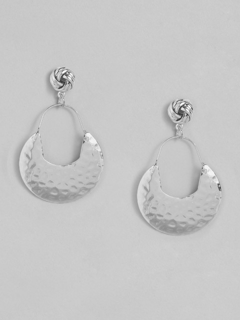 

DressBerry Silver-Toned Contemporary Drop Earrings