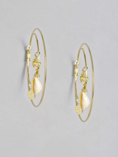 

DressBerry Gold-Plated Circular Hoop Earrings