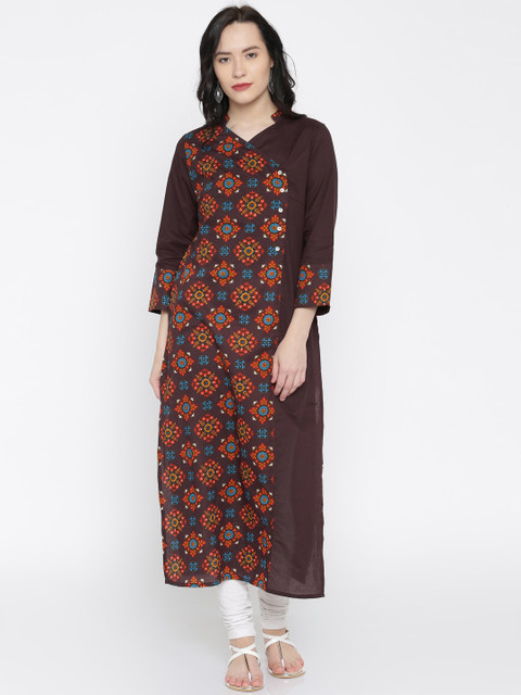 

Vishudh Brown Printed Kurta