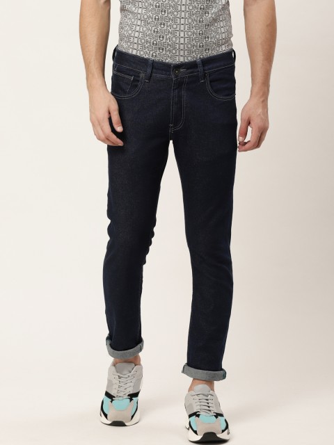 

United Colors of Benetton Men Navy Blue Skinny Fit Mid-Rise Clean Look Stretchable Jeans