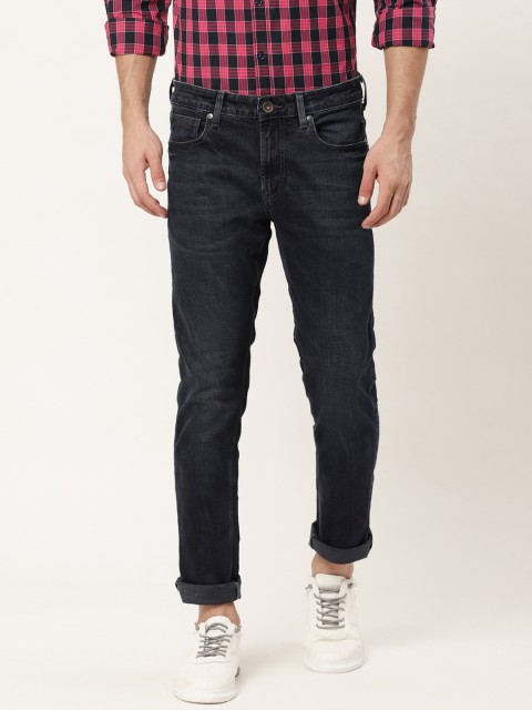 

United Colors of Benetton Men Navy Blue Skinny Fit Mid-Rise Clean Look Stretchable Jeans