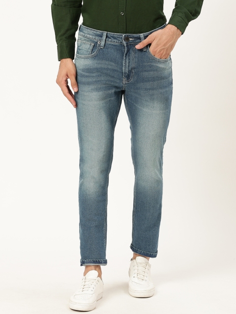 

United Colors of Benetton Men Blue Skinny Fit Mid-Rise Clean Look Stretchable Jeans
