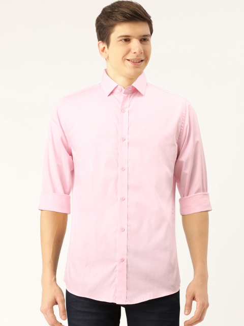 

United Colors of Benetton Men Pink Slim Fit Solid Casual Shirt