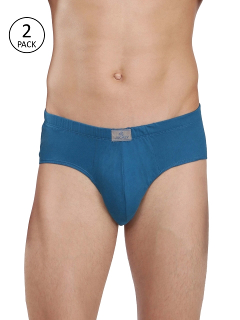 

Jockey Men Pack of 2 Blue Solid Briefs 2000892-2