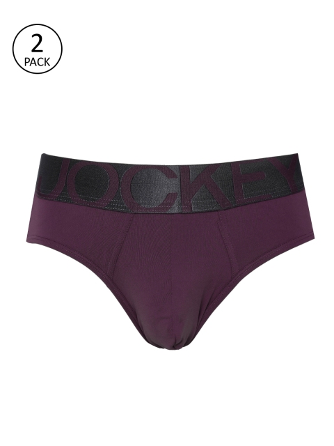 

Jockey Men Pack of 2 Purple Solid Briefs 9867853-2