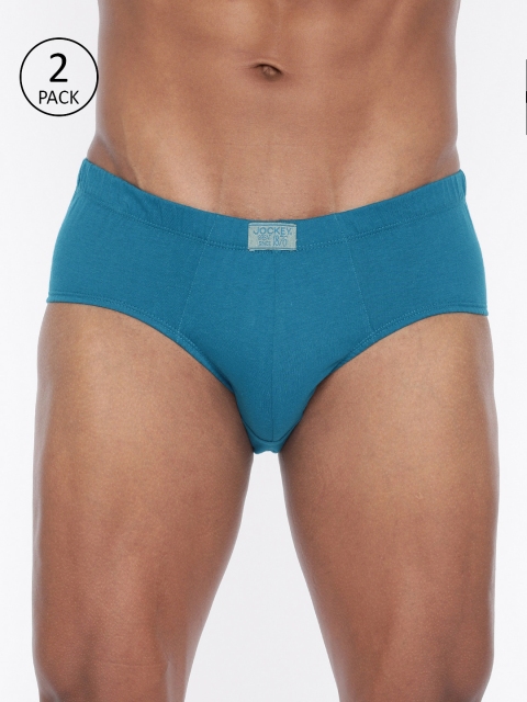 

Jockey Men Navy Blue Solid Pack of 2 Basic Briefs 8035-0105