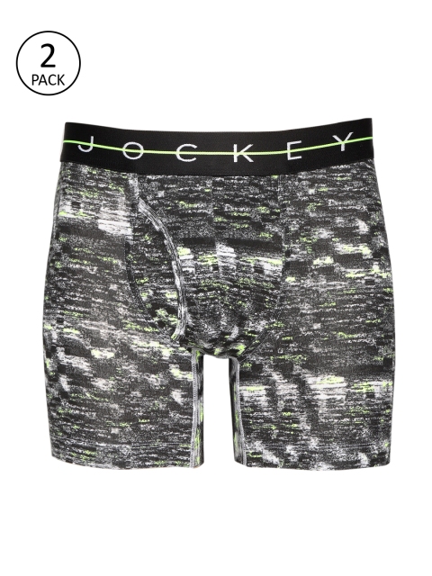 

Jockey Men Pack of 2 Black & White Printed Trunks