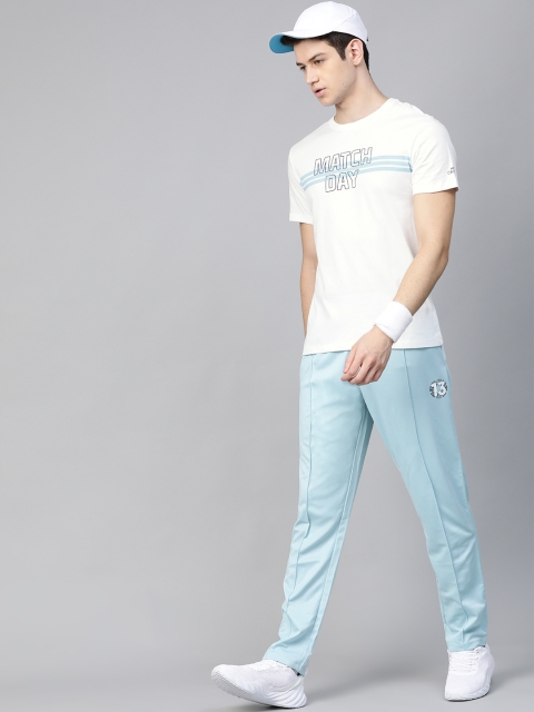

HRX By Hrithik Roshan Men White Printed Bio-Wash Cricket T-shirt