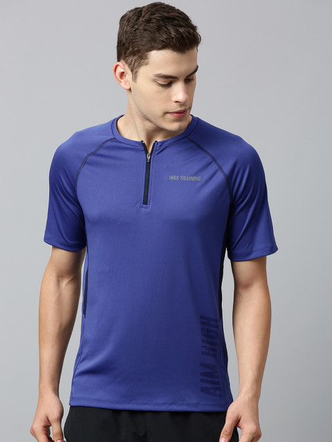 

Hrx By Hrithik Roshan Men Turkish Sea RapidDry N9 Antimicrobial Technology Training Tshirt, Blue