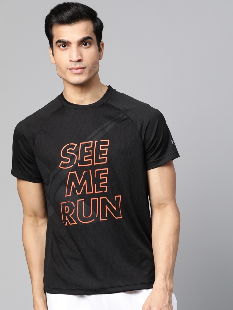 

HRX by Hrithik Roshan Men Jet Black Rapid Dry N9 Antimicrobial Running T-shirt