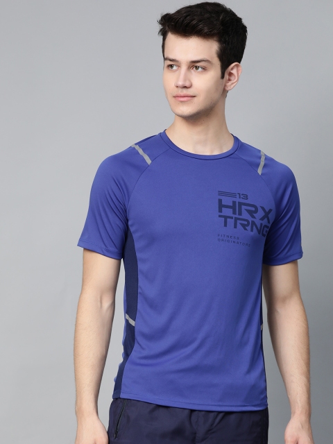 

Hrx By Hrithik Roshan Men Turkish Sea Rapid Dry N9 Antimicrobial Training Tshirt, Blue