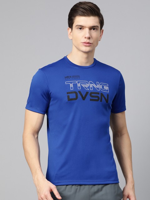 

Hrx By Hrithik Roshan Turkish Sea Rapid-Dry N9 Antimicrobial Technology Training T-shirt, Blue