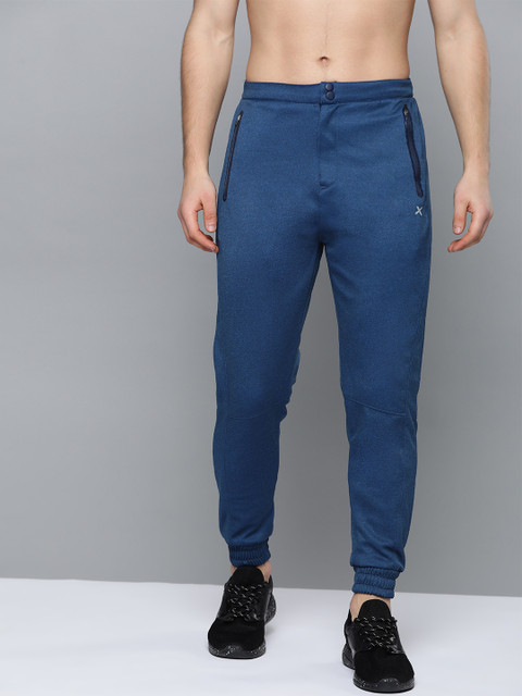 

HRX by Hrithik Roshan Men Navy Rapid-Dry N9 Antimicrobial Technology Training Joggers, Navy blue