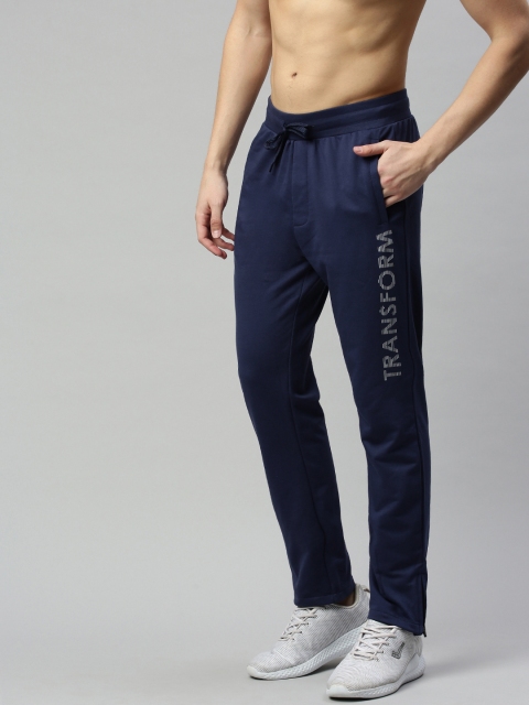 

HRX by Hrithik Roshan Men Navy Blue Slim Fit Solid Running Track Pants