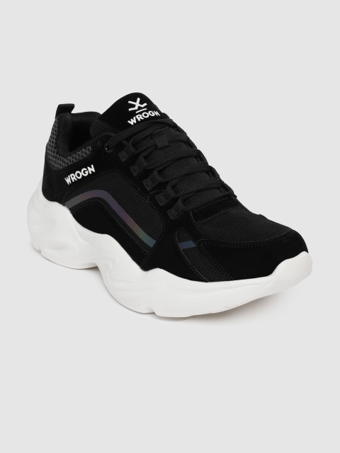 

WROGN Men Black Solid Sneakers
