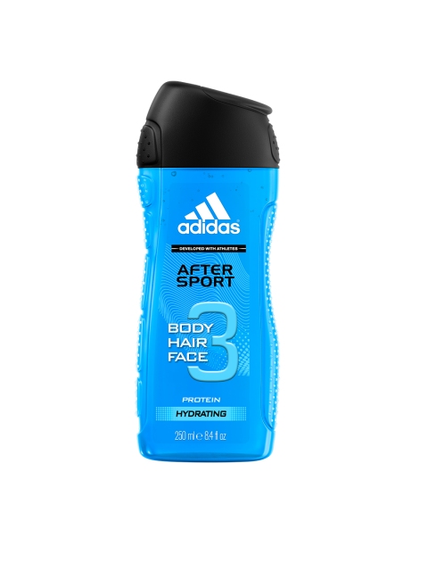 

ADIDAS Men After Sport 3 IN 1 Body, Hair and Face Shower Gel 250 ml, Blue