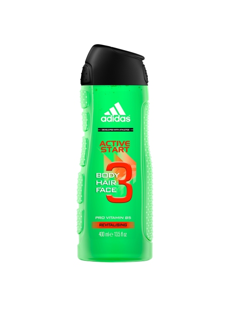 

ADIDAS Men Active Start 3 IN 1 Body, Hair and Face Shower Gel 400 ml, Green