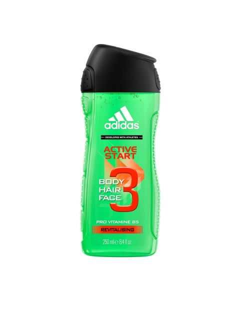 

ADIDAS Men Active Start 3 IN 1 Body, Hair and Face Shower Gel 250 ml, Green