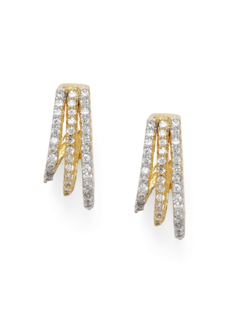 

Amavi Women Gold-Toned Contemporary Studs