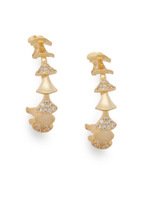 

Amavi Gold-Toned Circular Half Hoop Earrings