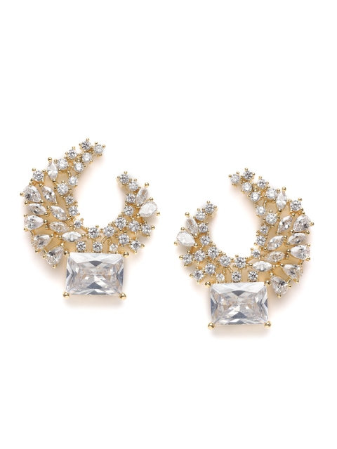 

Amavi Gold-Toned Contemporary Drop Earrings