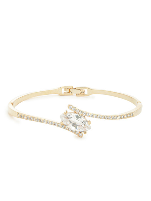 

Amavi Gold Plated Stone Studded Cuff Bracelet