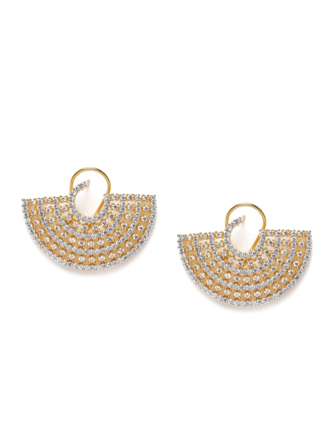 

Amavi Gold-Toned Contemporary Over Sized Studs