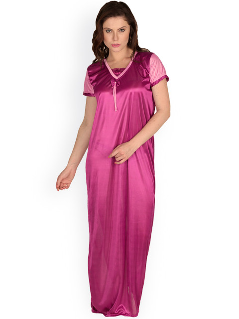 

Secret Wish Magenta Maxi Nightdress NT-61