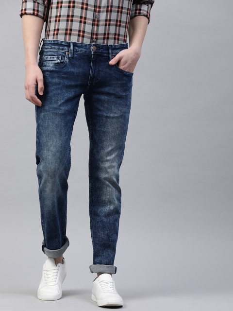 

Louis Philippe Jeans Men Blue Slim Fit Low-Rise Clean Look Stretchable Jeans