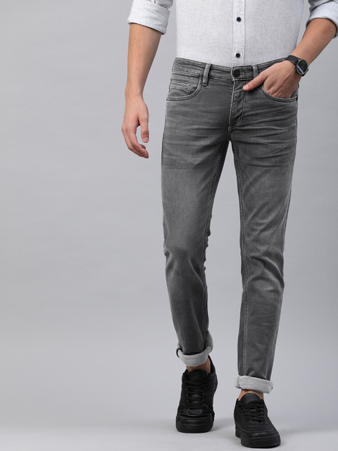 

Louis Philippe Jeans Men Grey Slim Fit Low-Rise Clean Look Stretchable Jeans