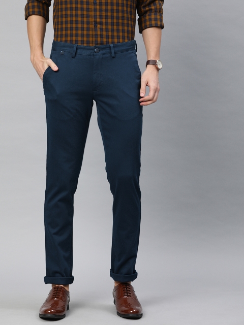 

Louis Philippe Sport Men Blue Slim Fit Solid Regular Trousers