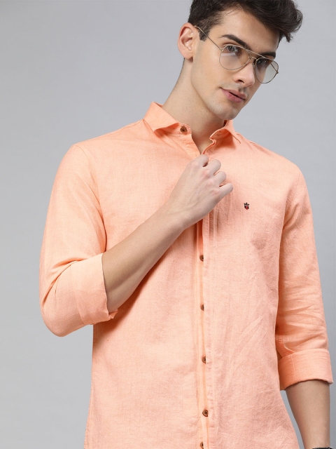 

Louis Philippe Sport Men Orange Super Slim Fit Solid Casual Shirt