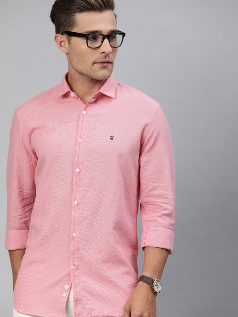 

Louis Philippe Sport Men Pink Super Slim Fit Solid Casual Shirt