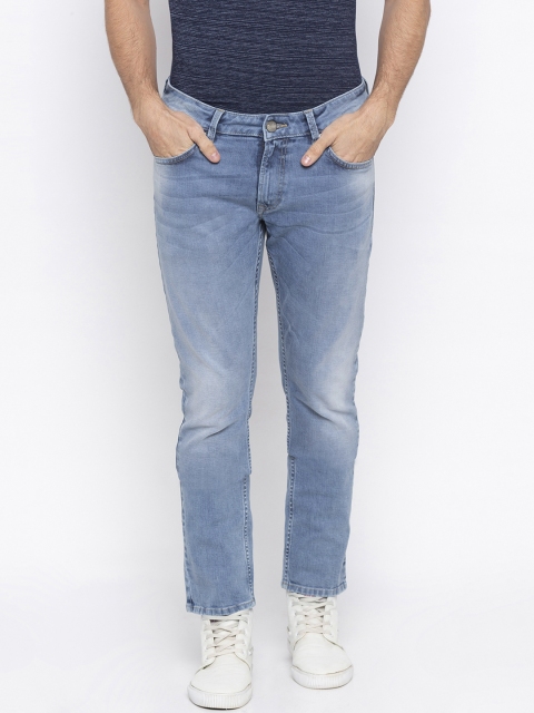 

SPYKAR Men Blue Tapered Fit Mid-Rise Clean Look Jeans