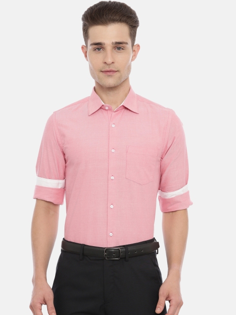 

IVOC Men Pink Slim Fit Solid Casual Shirt