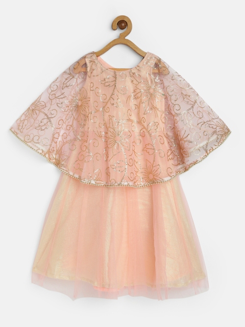 

Lil Peacock Girls Pink Embellished A-Line Dress