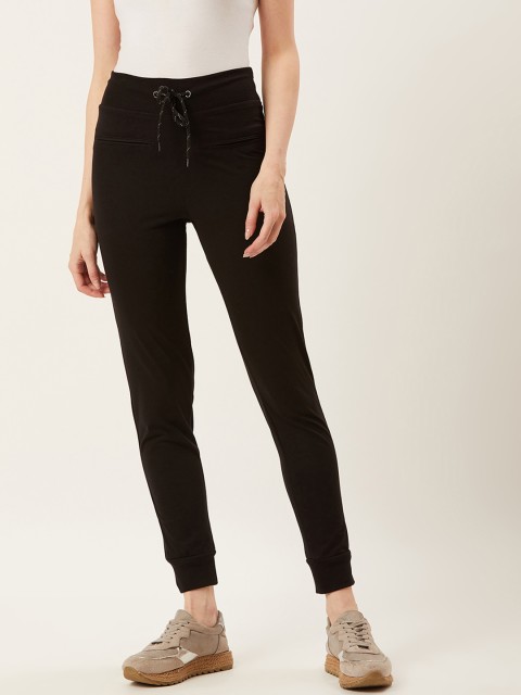 

Alsace Lorraine Paris Women Black Solid Joggers