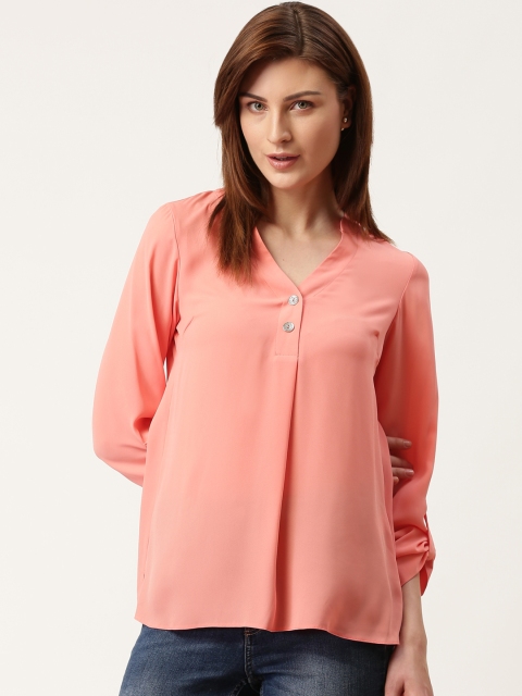 

DOROTHY PERKINS Women Pink Solid Top