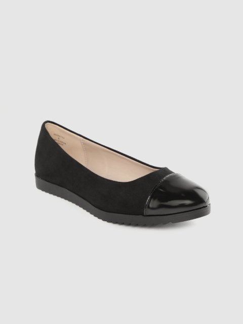 

DOROTHY PERKINS Women Black Solid Wide Fit Ballerinas