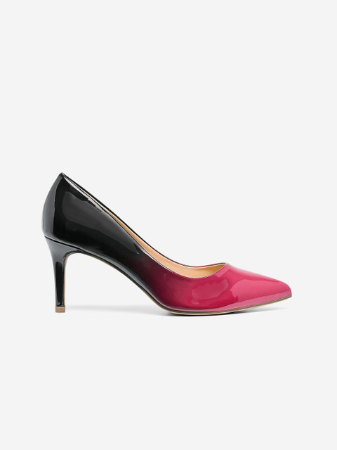 

DOROTHY PERKINS Women Fuchsia & Black Ombre Wide Fit Pumps