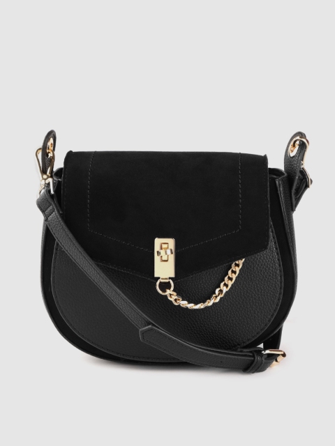 

DOROTHY PERKINS Black Solid Sling Bag