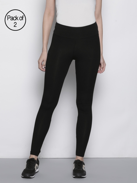 

DOROTHY PERKINS Women Pack Of 2 Leggings, Black
