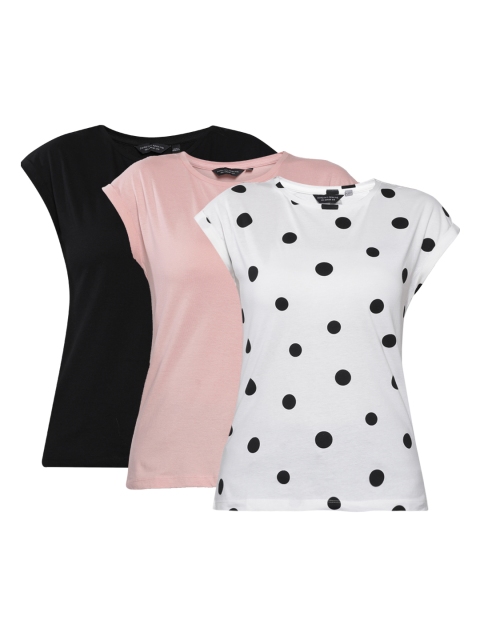

DOROTHY PERKINS Women Pack of 3 T-Shirts, White