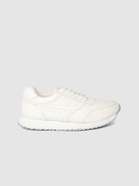 

Mast & Harbour Women White Perforated Sneakers