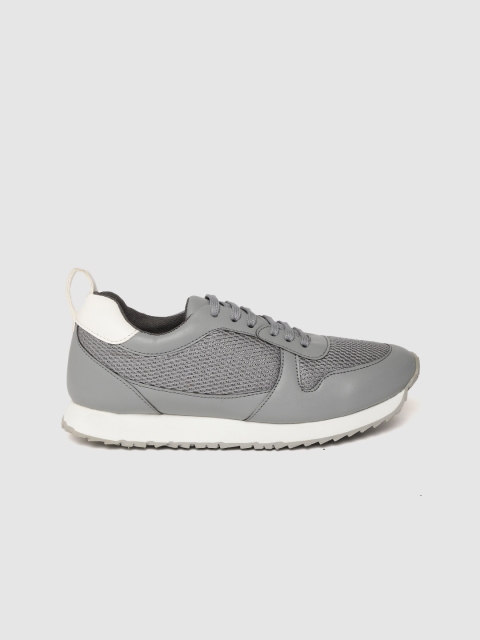 

Mast & Harbour Women Grey Woven Design Sneakers